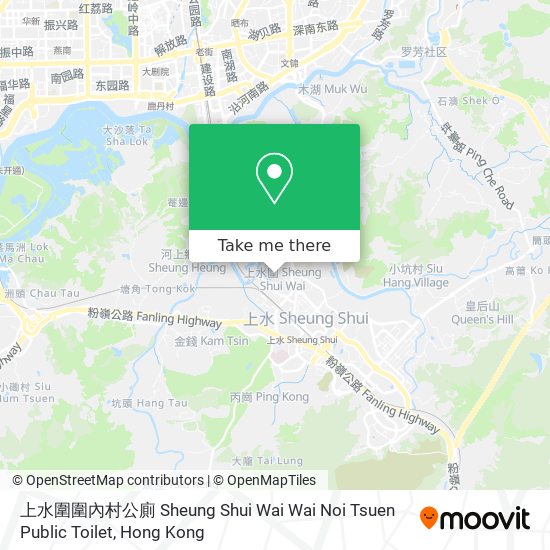 上水圍圍內村公廁 Sheung Shui Wai Wai Noi Tsuen Public Toilet map