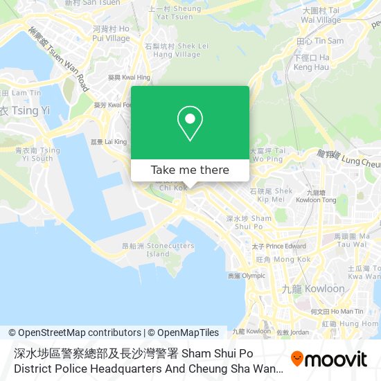 深水埗區警察總部及長沙灣警署 Sham Shui Po District Police Headquarters And Cheung Sha Wan Police Station map