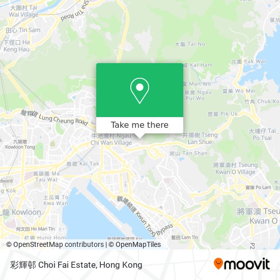 彩輝邨 Choi Fai Estate map