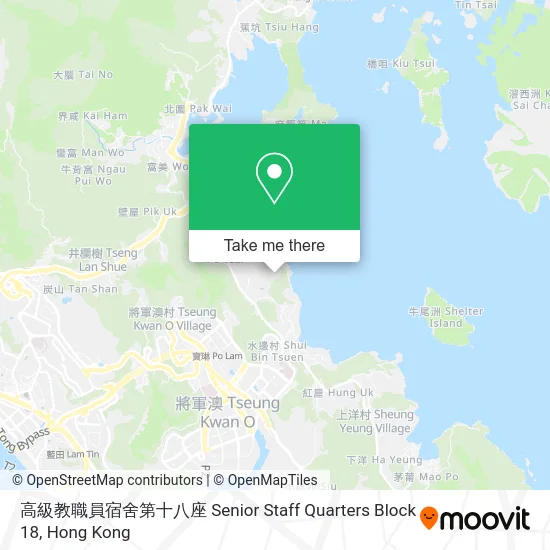 高級教職員宿舍第十八座 Senior Staff Quarters Block 18地圖