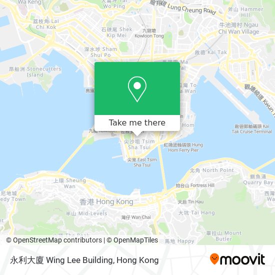 永利大廈 Wing Lee Building map