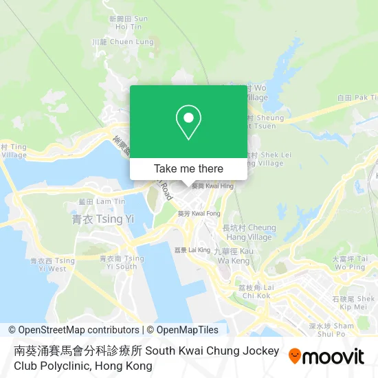 南葵涌賽馬會分科診療所 South Kwai Chung Jockey Club Polyclinic地圖