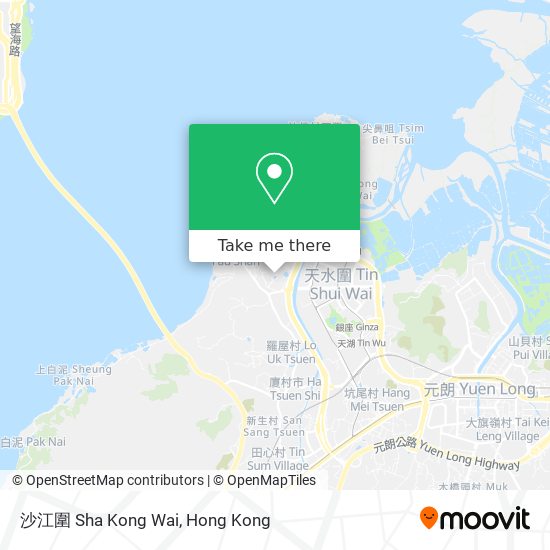 沙江圍 Sha Kong Wai map