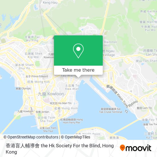 香港盲人輔導會 the Hk Society For the Blind地圖