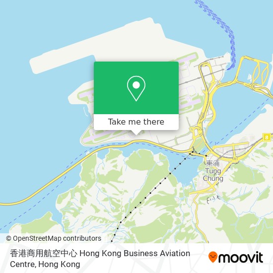 香港商用航空中心 Hong Kong Business Aviation Centre map