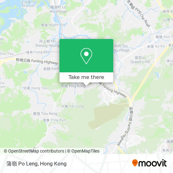 蒲嶺 Po Leng map