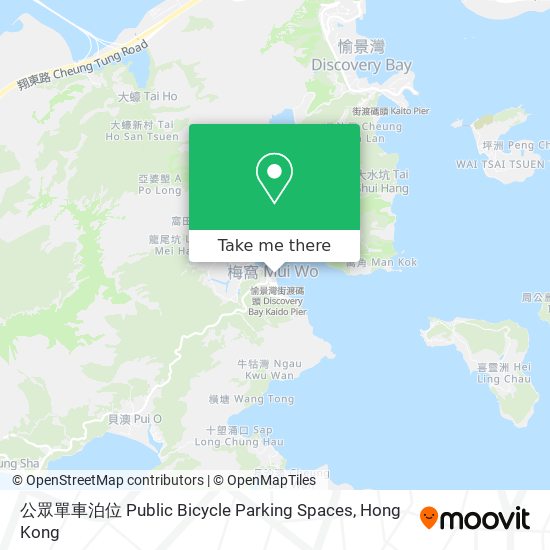公眾單車泊位 Public Bicycle Parking Spaces地圖