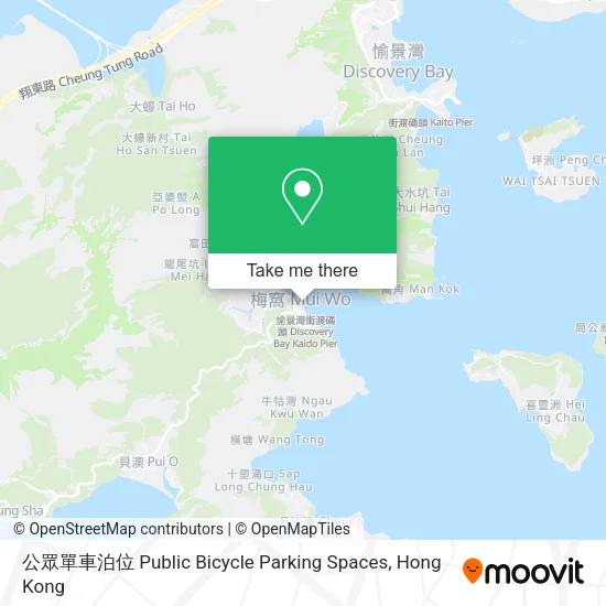 公眾單車泊位 Public Bicycle Parking Spaces map