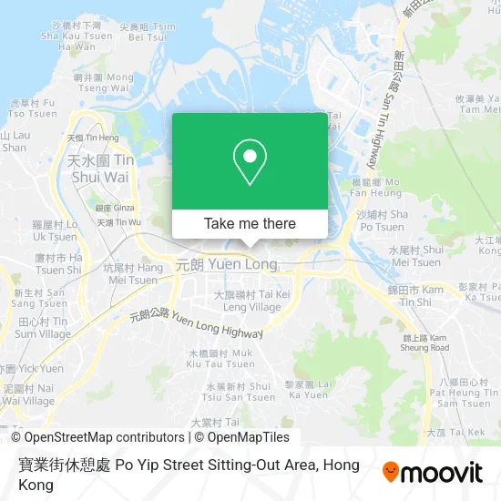 寶業街休憩處 Po Yip Street Sitting-Out Area map