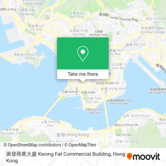 廣發商業大廈 Kwong Fat Commercial Building map