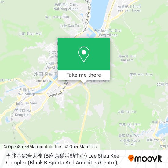 李兆基綜合大樓 (B座康樂活動中心) Lee Shau Kee Complex (Block B Sports And Amenities Centre) map