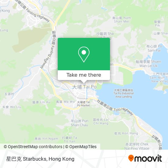 星巴克 Starbucks map