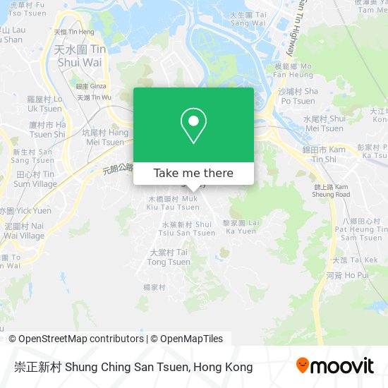 崇正新村 Shung Ching San Tsuen map