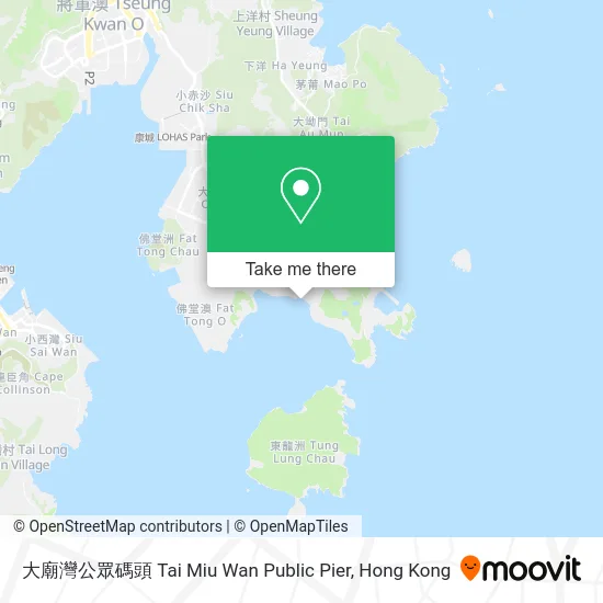 大廟灣公眾碼頭 Tai Miu Wan Public Pier map