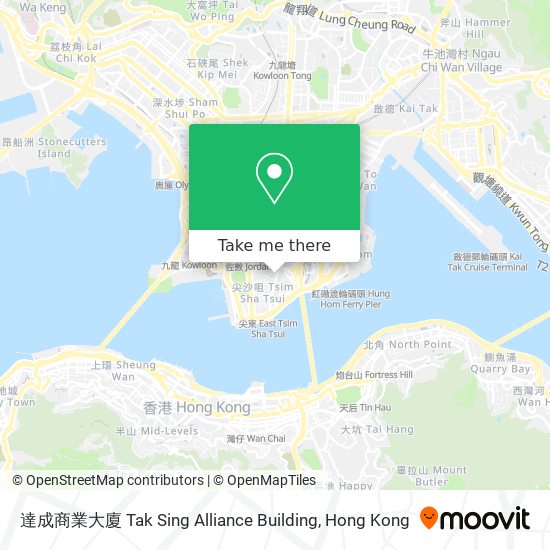 達成商業大廈 Tak Sing Alliance Building地圖