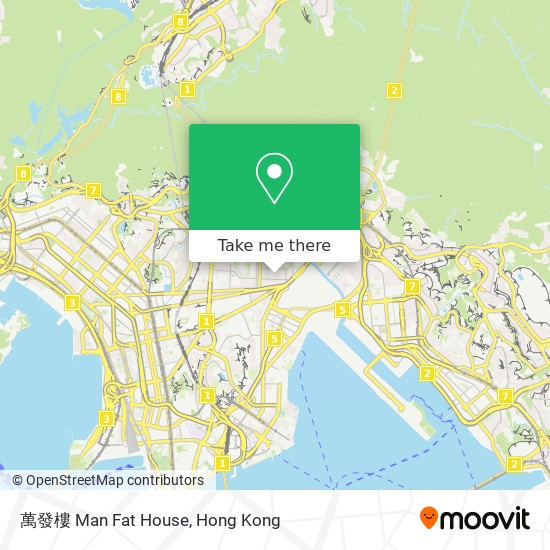 萬發樓 Man Fat House map