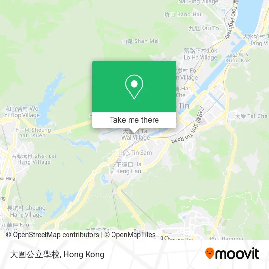 大圍公立學校地圖