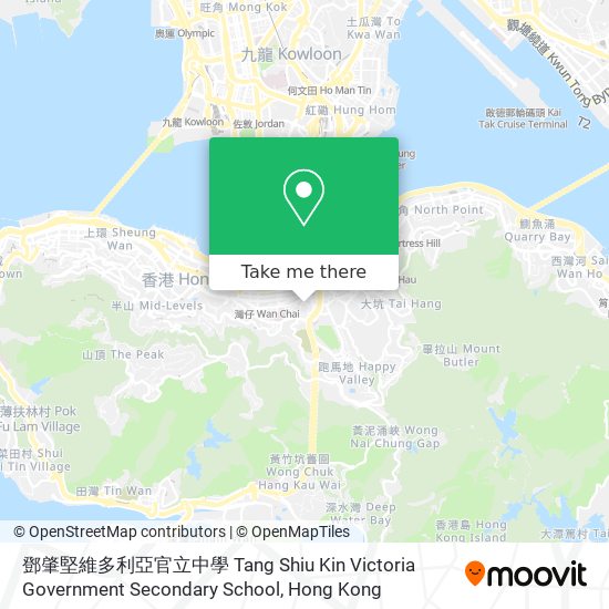 鄧肇堅維多利亞官立中學 Tang Shiu Kin Victoria Government Secondary School map