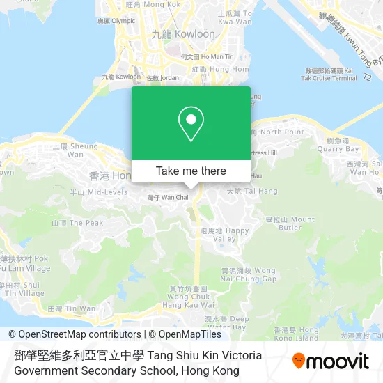 鄧肇堅維多利亞官立中學 Tang Shiu Kin Victoria Government Secondary School map