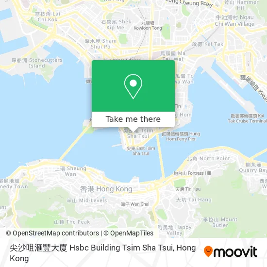尖沙咀滙豐大廈 Hsbc Building Tsim Sha Tsui地圖