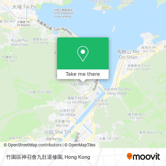 竹園區神召會九肚退修園 map