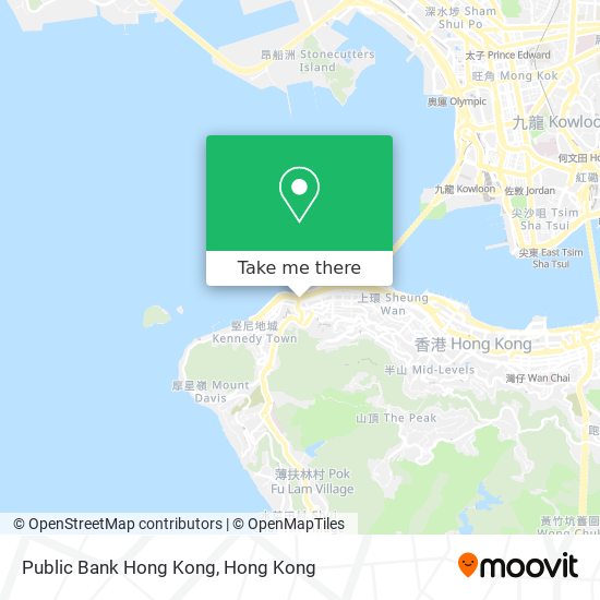 Public Bank Hong Kong map