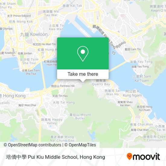 培僑中學 Pui Kiu Middle School map