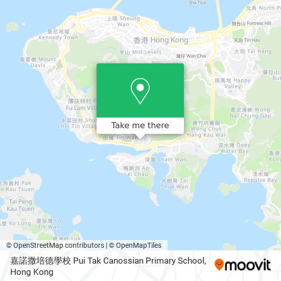 嘉諾撒培德學校 Pui Tak Canossian Primary School map