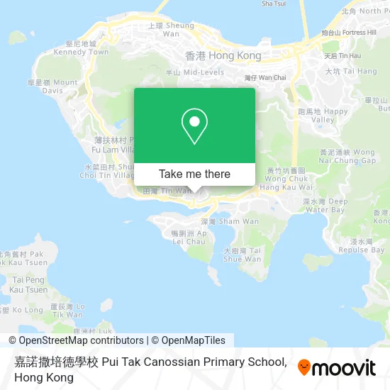 嘉諾撒培德學校 Pui Tak Canossian Primary School map