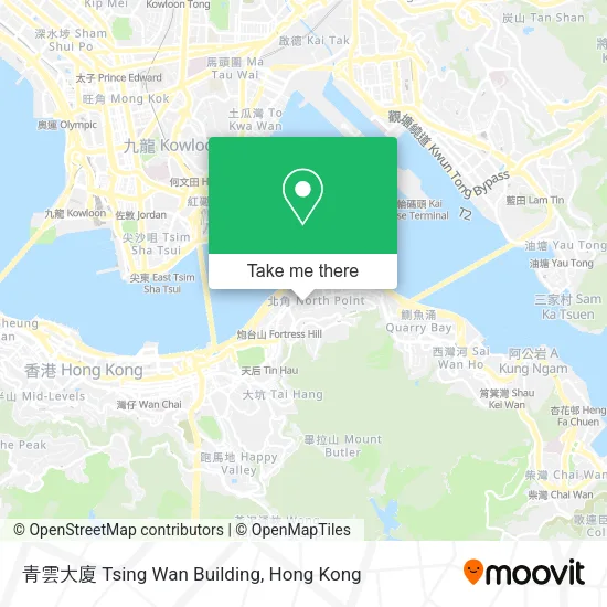 青雲大廈 Tsing Wan Building map