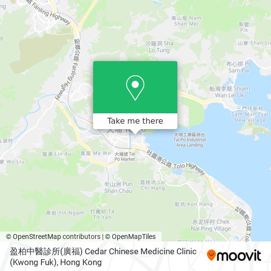 盈柏中醫診所(廣福) Cedar Chinese Medicine Clinic (Kwong Fuk) map