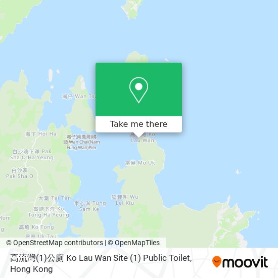 高流灣(1)公廁 Ko Lau Wan Site (1) Public Toilet map