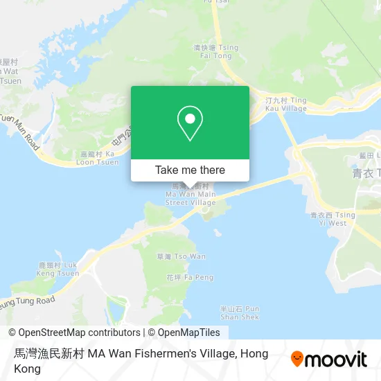 馬灣漁民新村 MA Wan Fishermen's Village map