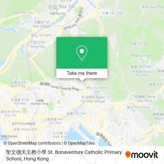 聖文德天主教小學 St. Bonaventure Catholic Primary School map