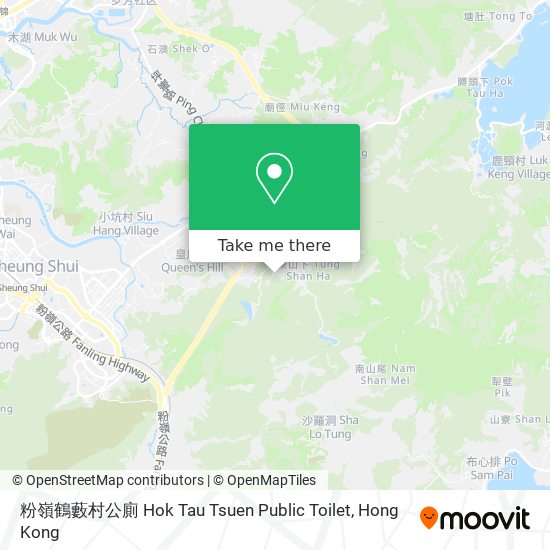 粉嶺鶴藪村公廁 Hok Tau Tsuen Public Toilet map