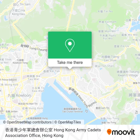 香港青少年軍總會辦公室 Hong Kong Army Cadets Association Office map