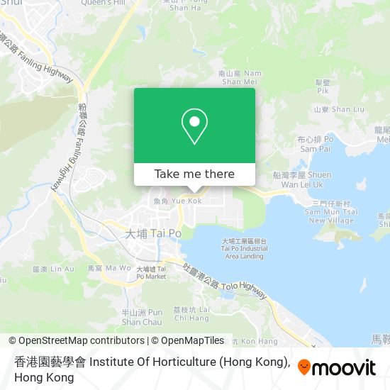 香港園藝學會 Institute Of Horticulture (Hong Kong) map