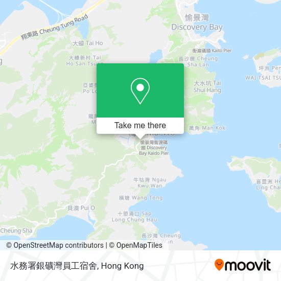 水務署銀礦灣員工宿舍地圖