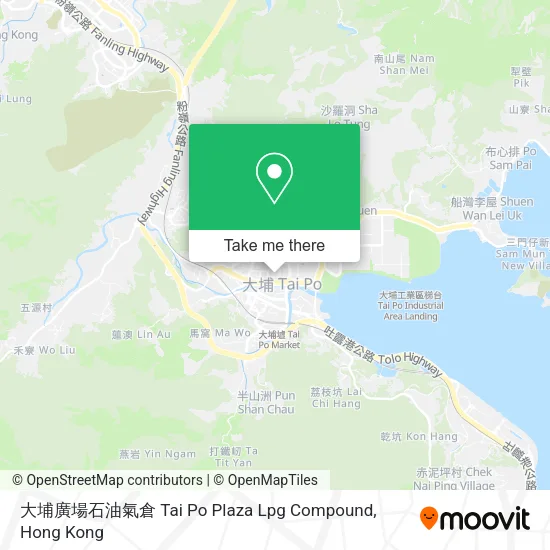 大埔廣場石油氣倉 Tai Po Plaza Lpg Compound地圖