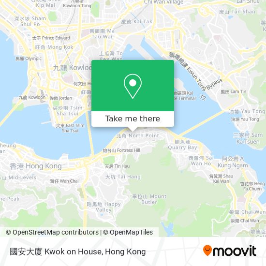 國安大廈 Kwok on House map