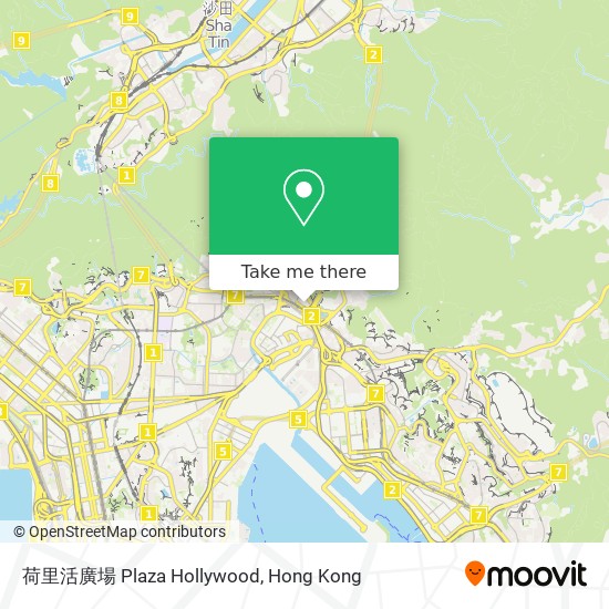 荷里活廣場 Plaza Hollywood map