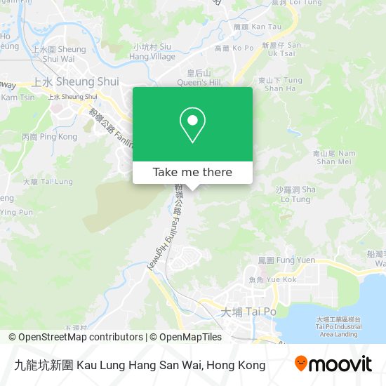 九龍坑新圍 Kau Lung Hang San Wai map