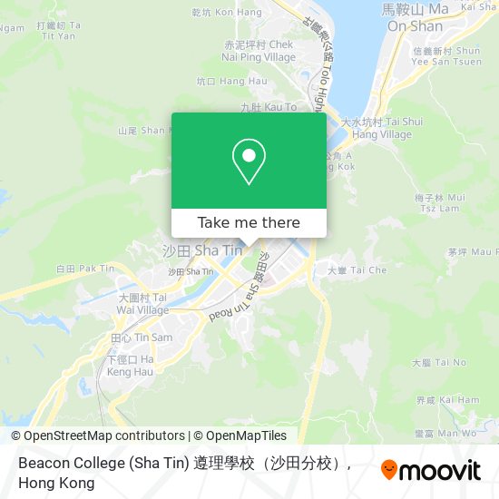 Beacon College (Sha Tin) 遵理學校（沙田分校） map