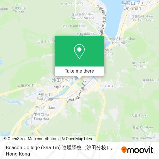 Beacon College (Sha Tin) 遵理學校（沙田分校）地圖