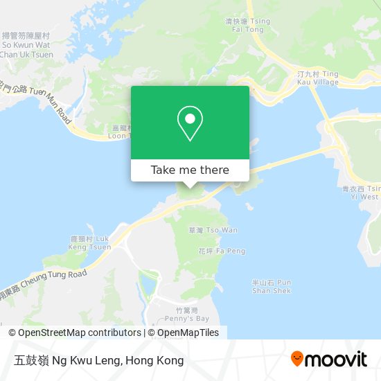 五鼓嶺 Ng Kwu Leng map