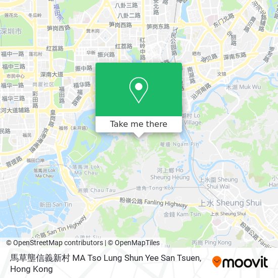 馬草壟信義新村 MA Tso Lung Shun Yee San Tsuen map