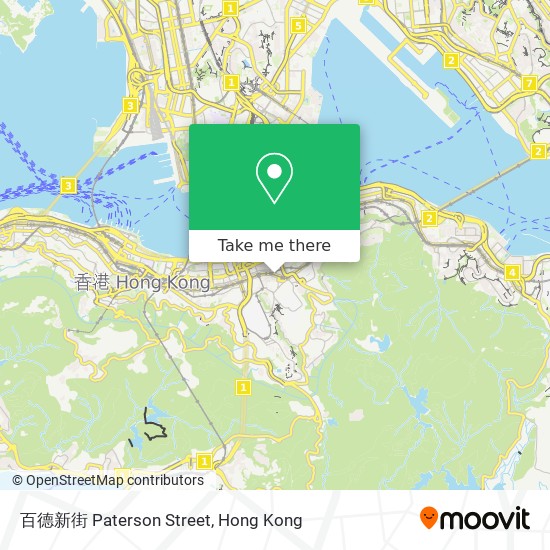 百德新街 Paterson Street map