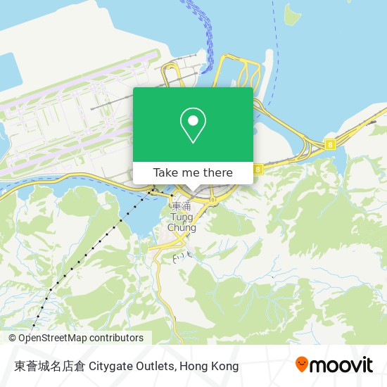 東薈城名店倉 Citygate Outlets map