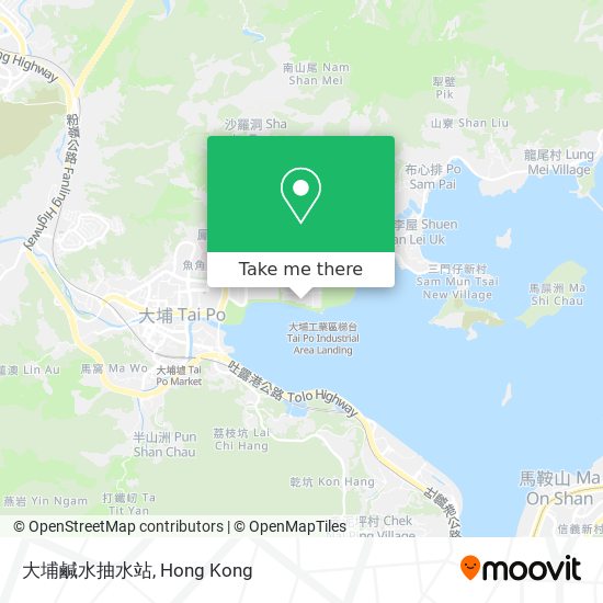 大埔鹹水抽水站地圖