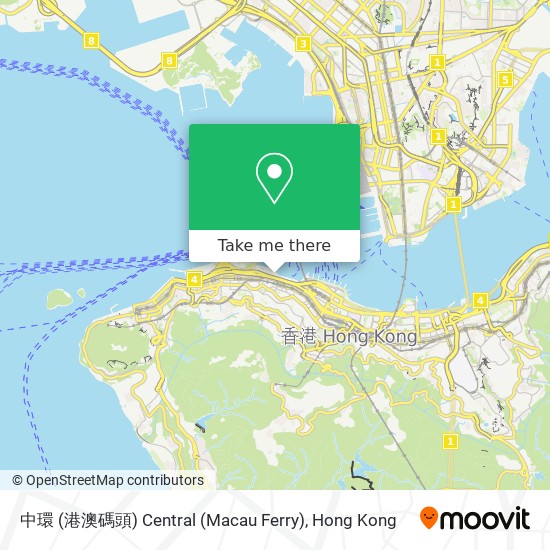 中環 (港澳碼頭) Central (Macau Ferry)地圖